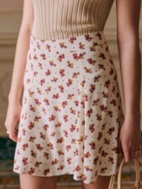 NWT SEZANE MARITA SKIRT IN CLAY FLORAL PRINT